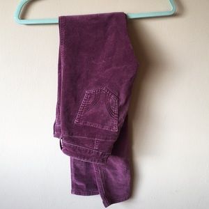 Hollister Wine Corduroy Pants
